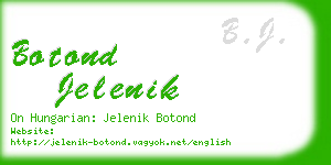 botond jelenik business card